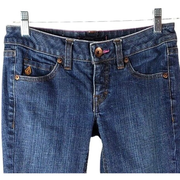 Volcom Womens Jeans Size 1 Nova 2 Skinny Liberated 28x31 - Picture 2 of 10